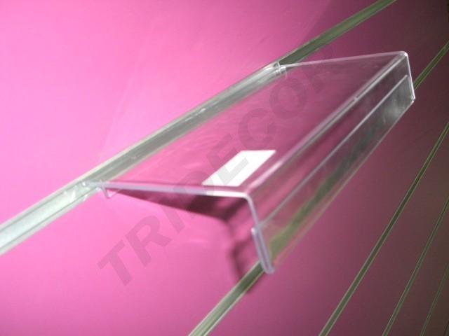 卡槽板亚克力鞋架带价格牌 espositor acrilico para calzado para pane de lamas 24x13cm 100/caja