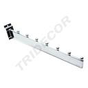 Inclined hanger with 7 balls for slatted panel, 30 cm