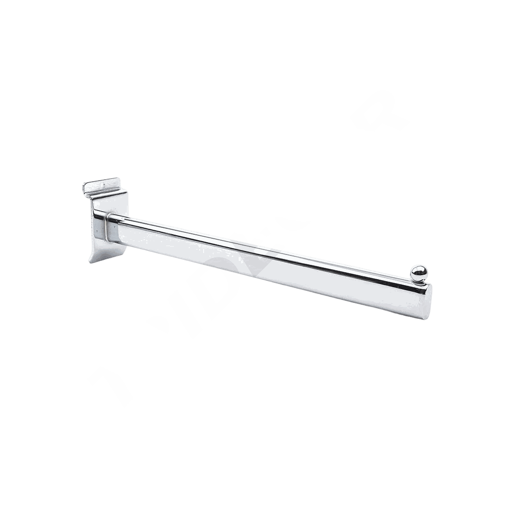 Gerader Kleiderbügel für Slat Panel 1 Kugel 40 cm