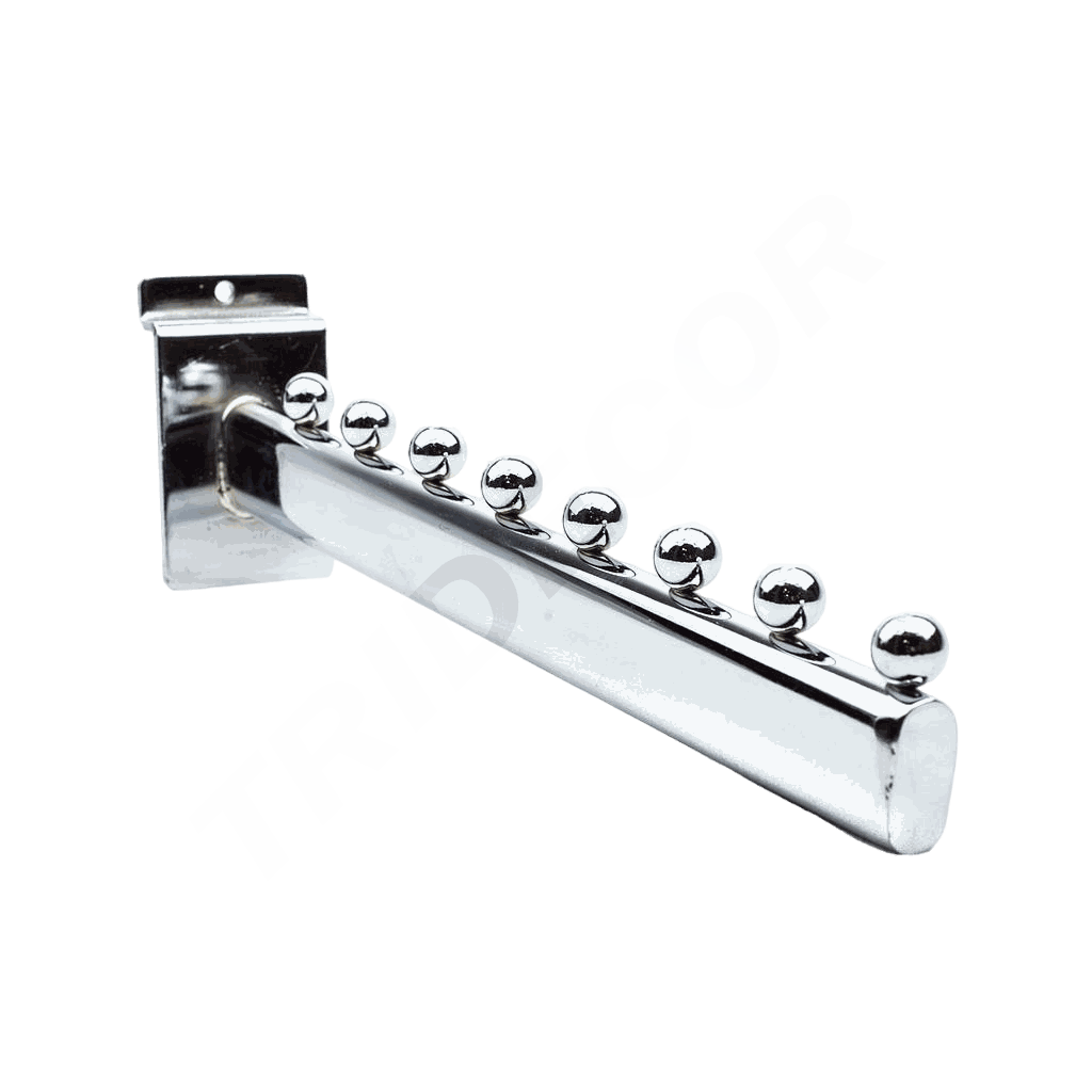 Colgador Inclinado Para Panel De Lamas 8 Bolas 30 Cm