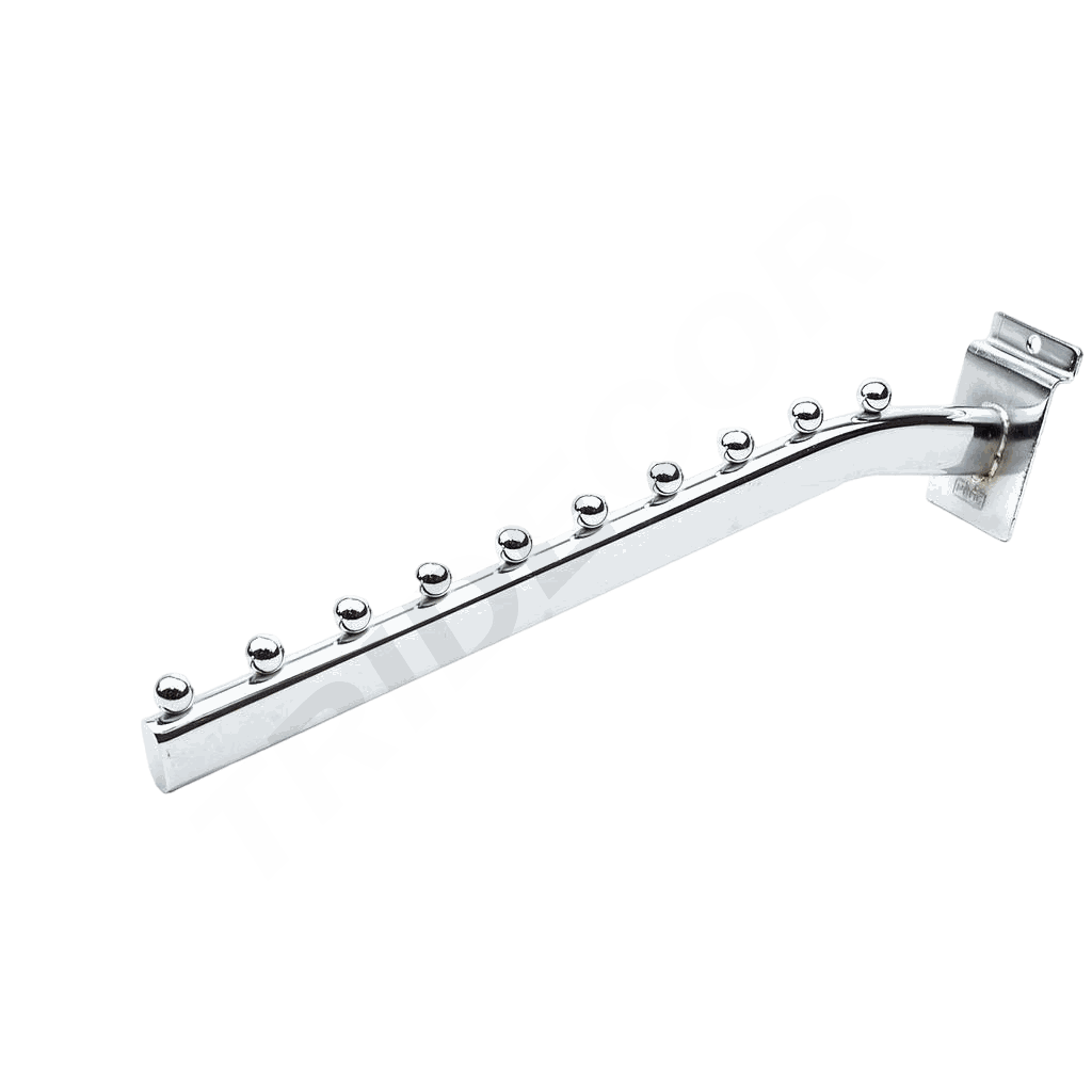 Porte-cintre incliné pour 10 balles, latte de 35 cm