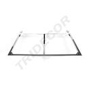 Ripiano per doghe con appendiabiti in cromo 60,5X31,5cm