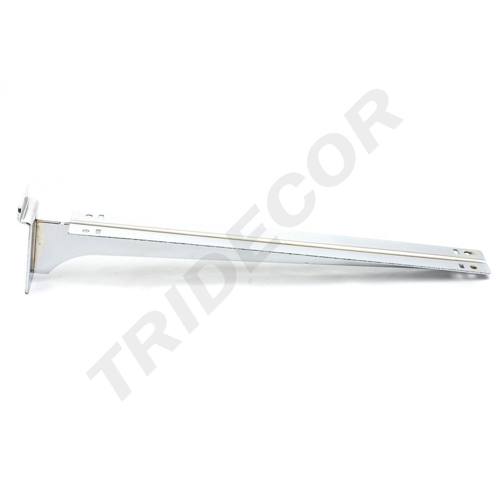 卡槽板电镀双玻璃支架 soporte de estante doble cara penel de lamas de 40cm 50/caja