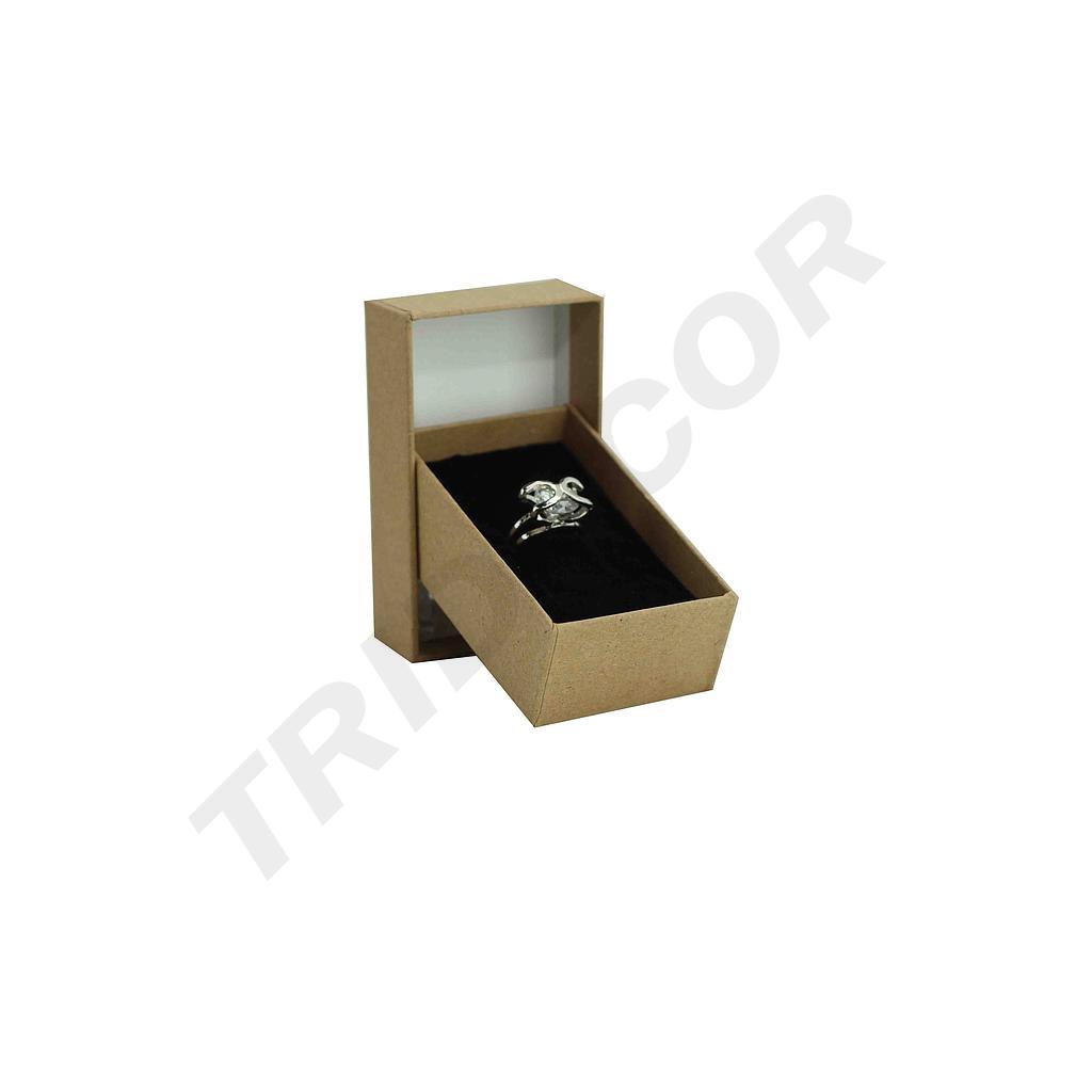牛皮色天地盖盒Caja De Joyas De Color Natural. 8X5X3 Cm. 24 Unidades Por Paquete