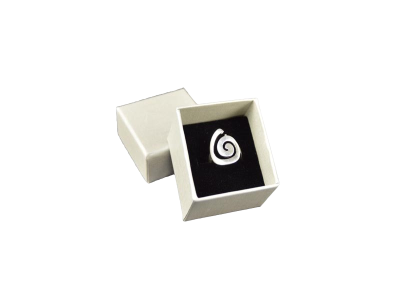 Silver Ring Box 5X5X3.5cm 24 Units