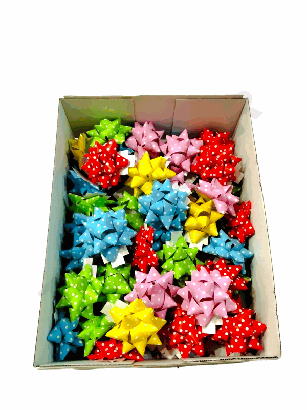 Stelle adesive di vari colori pastello con punti 15mm/50pz 31262/68262