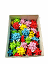 Étoiles adhésives de couleurs pastel variées avec points 15mm/50pcs 31262/68262