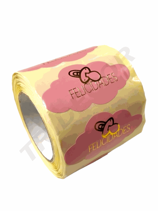 祝贺贴纸 5x2.7厘米