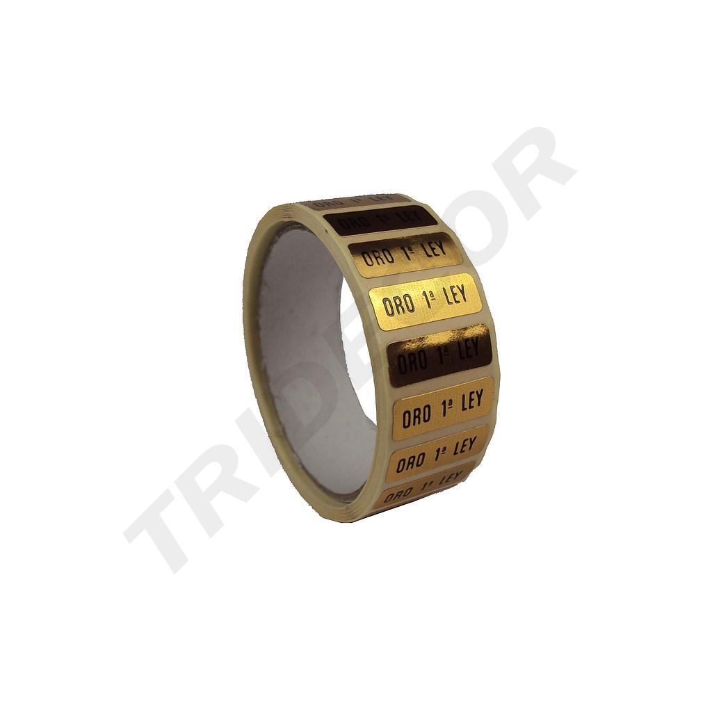 黄金制作贴纸 Pegatina Oro 1ª Ley 500undes