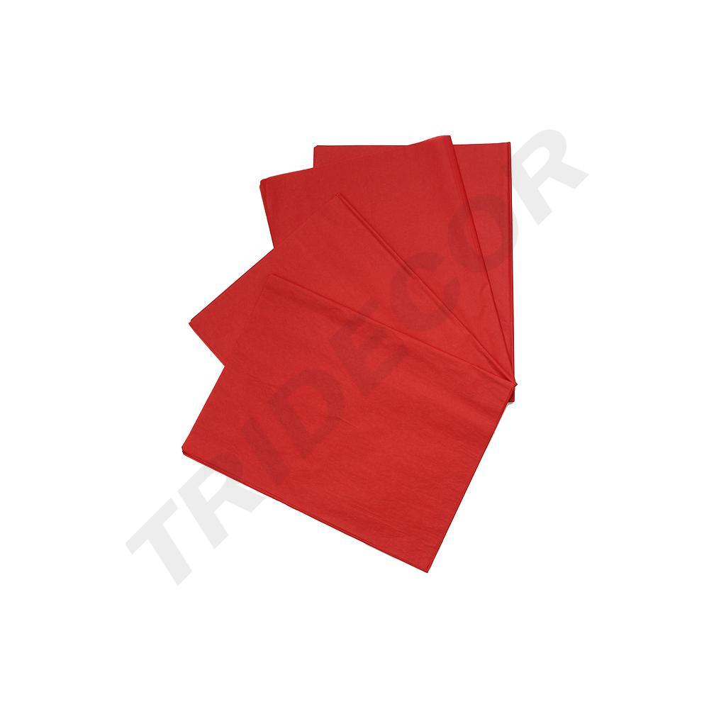 Papier de soie rouge 75X50 100 unités