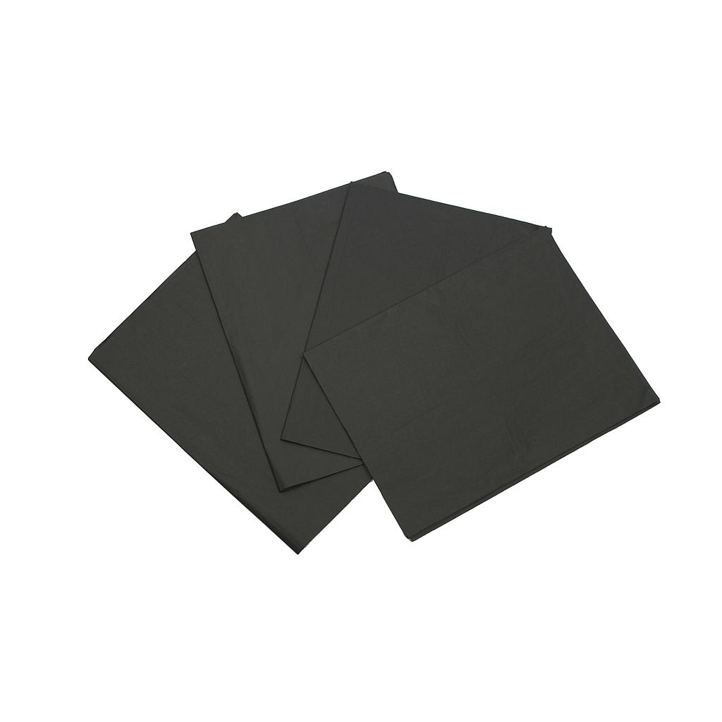 Papel tissue preto 50X75cm 100 unidades