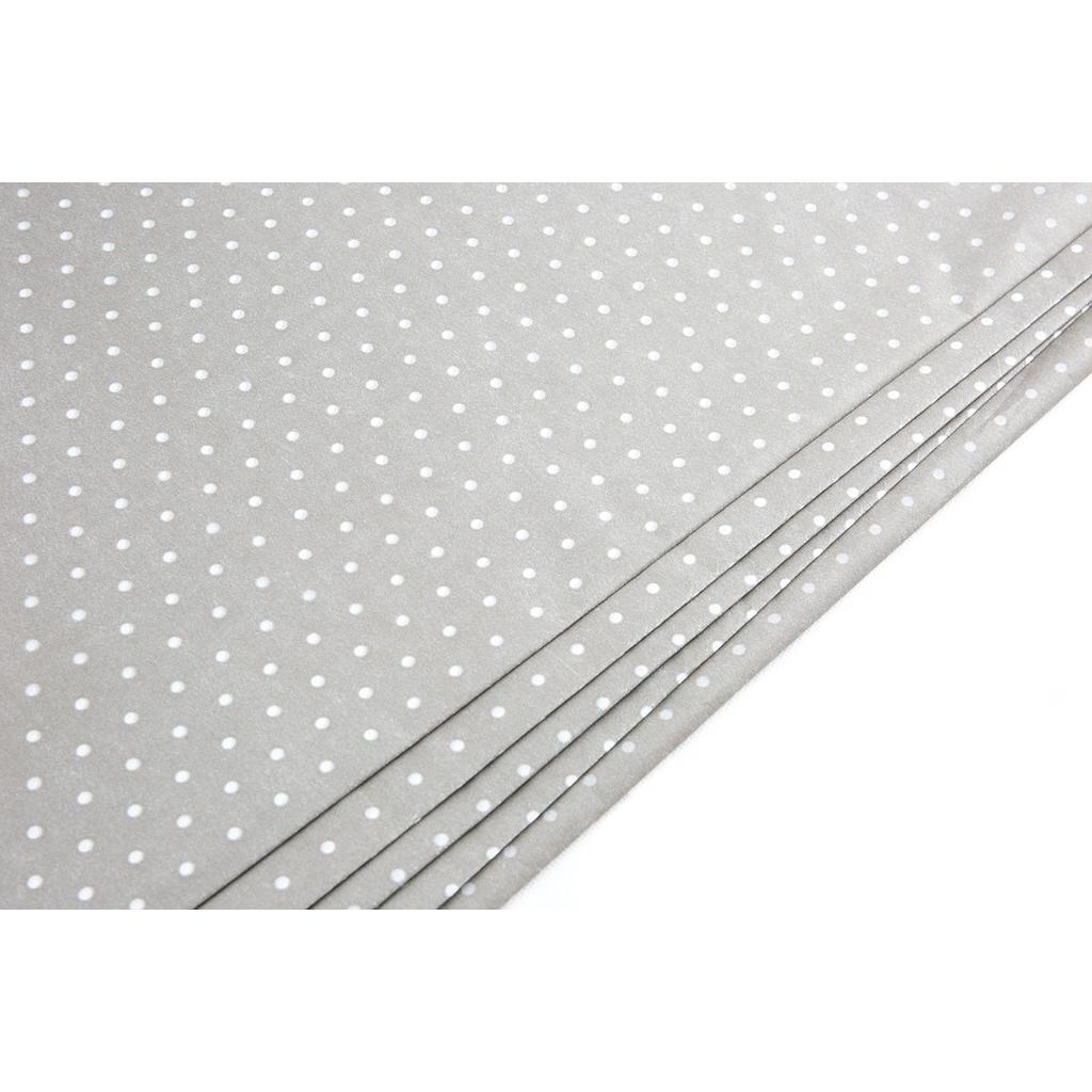 Papel de Tecido Pontos Brancos em Fundo de Chocolate 62X86cm 100 unidades