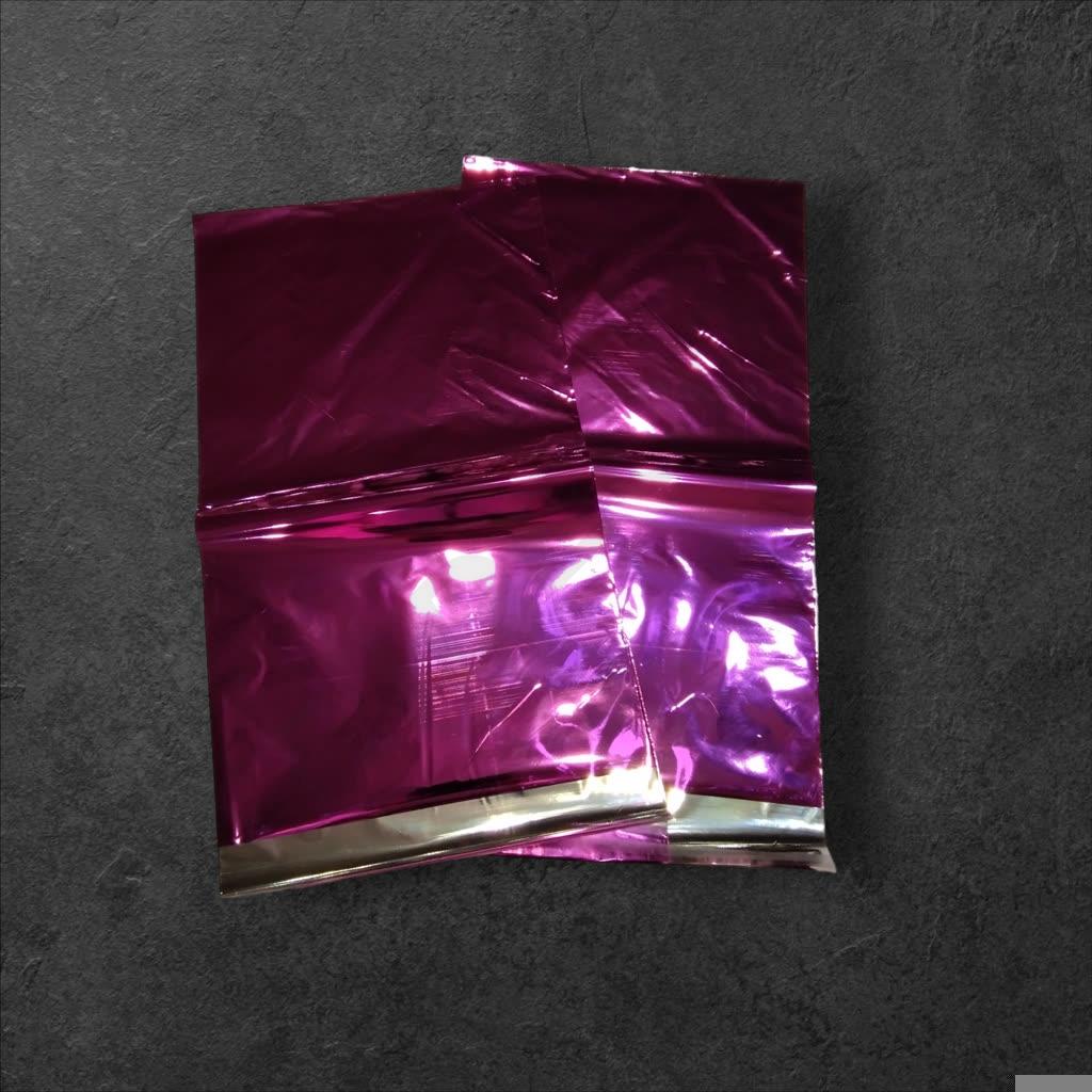 Buste metalliche fucsia con adesivo, 40X60+6cm, 50 unità