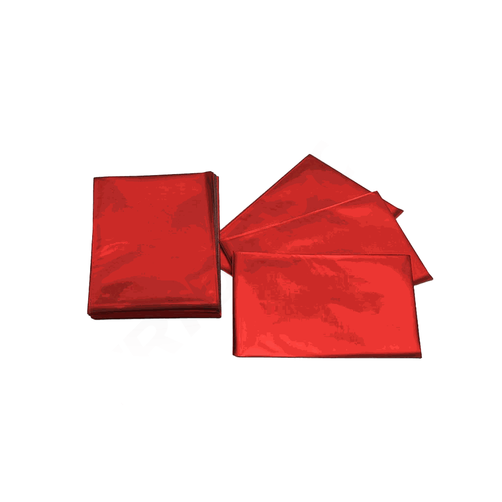 Bolsas Metalizadas Color Rojo 15X10 Cm 100 Unidades
