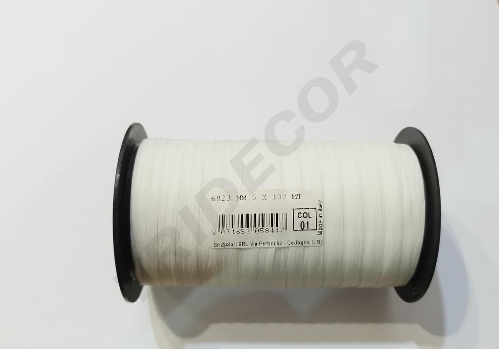 Fita de Papel Branco para Presentes 5X100m 6283