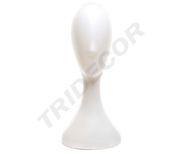 白色塑料头模 Cabeza de Plastico Color Blanco 