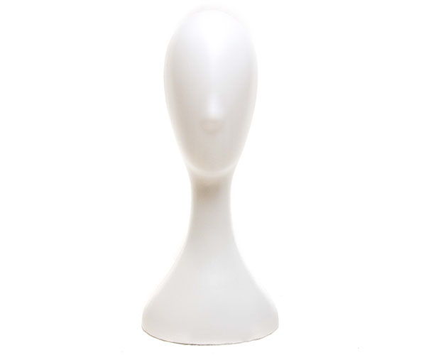 白色塑料头模 Cabeza de Plastico Color Blanco 