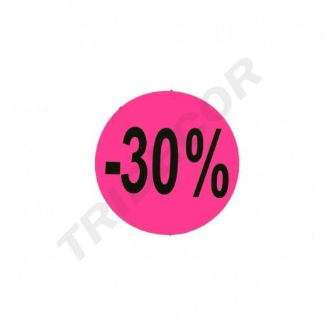 百分之四十减价纸 Etiqueta Con Descuento % 50/Paq