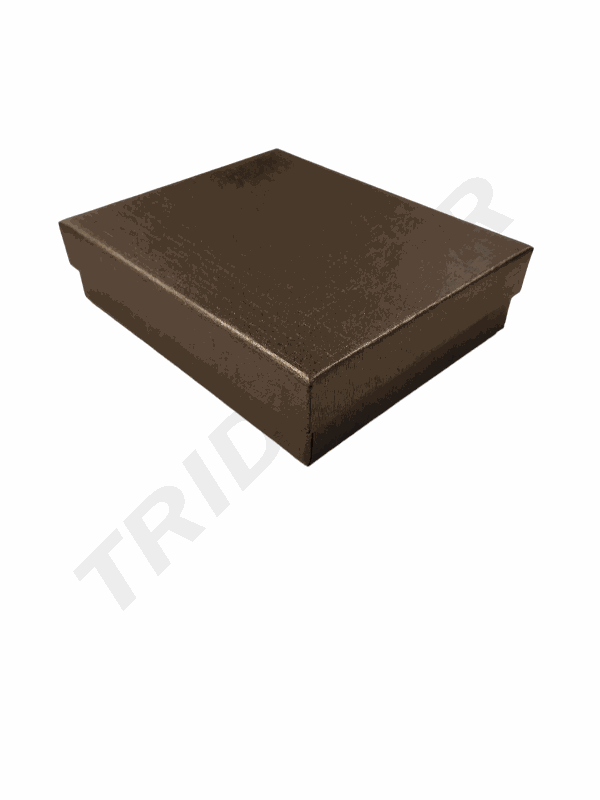Brown Jewelry Box 10X12X2cm 12 units/Pack