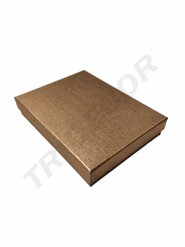 Boîte à Bijoux Marron 12.5X16.5X2.8cm 12 unités/Paquet