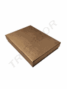 Brown Jewelry Box 12.5X16.5X2.8cm 12 units/Pack