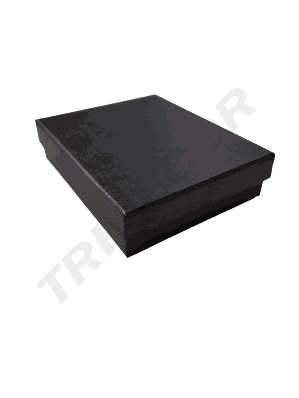 Cajita Joyería Negro 10X12X3cm 12Uds/Paq 