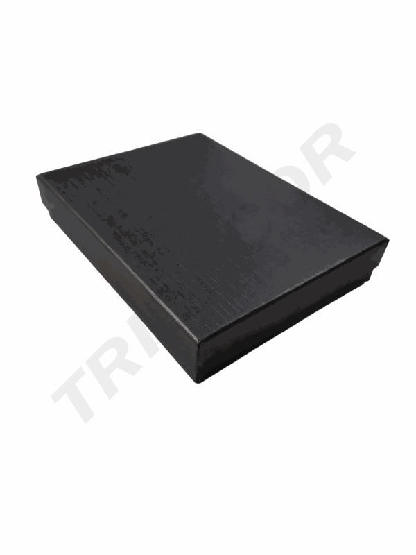 黑色天地盖盒Cajita Joyería Negro 12.5X16.5X2.8cm 12Uds/Paq