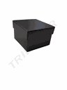 Cajita Joyería Negro 8.5X9X5.5cm 12Uds/Paq 