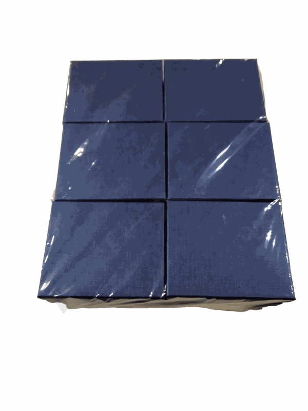 Cajita Joyería Azul 10X12X3cm 12Uds/Paq 