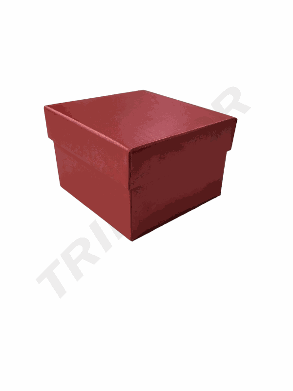 Cutie Bijuterii Rosie 8,5X9X5,5cm 12 bucati/Pachet