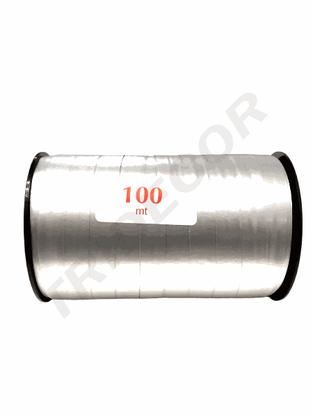 Ruban Cadeau Argent Métallisé 10mmx100m 6811 Col04