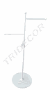Expositor Doble Blanco para Bolsos Altura Regulable