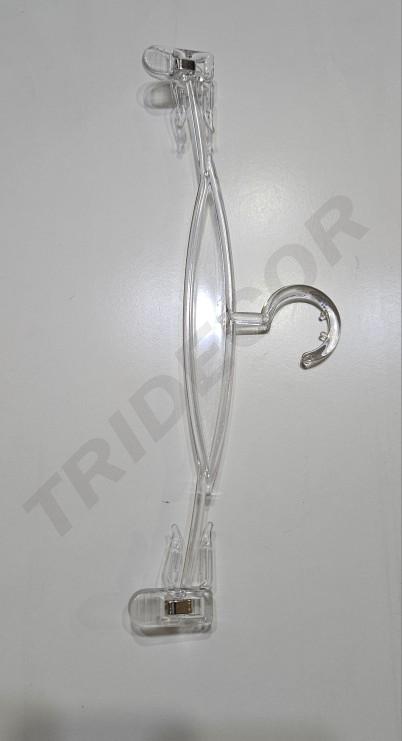 Percha Transparente Para Ropa Interior Con Pinzas, 10 Und