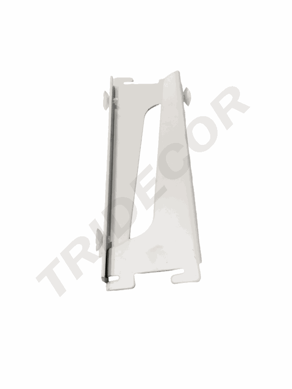 Suport simplu pentru raft pentru fermoar 20 cm Alb