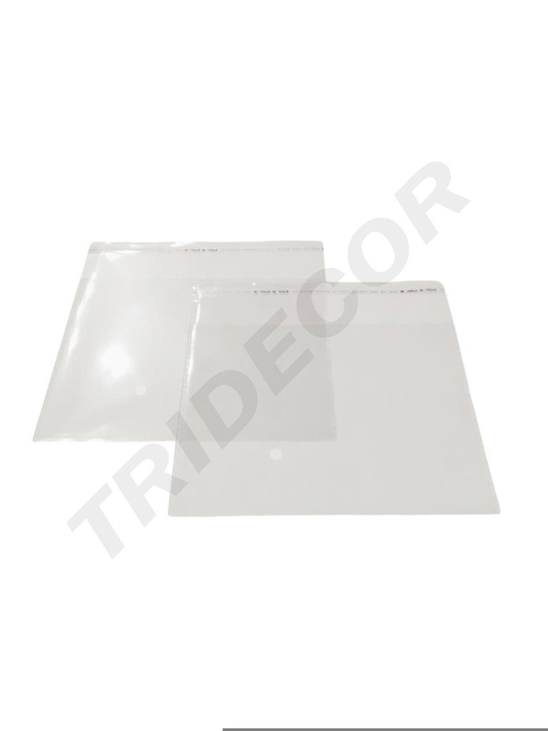 Saco 20X15+5CM com aba adesiva, 100PCS