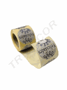 Felicidades Pegatina de Girasol Plata y Azul 250 Unidades/Rollo