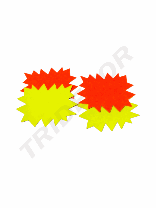Poster Apli 100402 24X32cm 25/Pq Flash Orange and Yellow