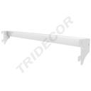 单边脚白色横杆Barra de Estantería de Metal Blanco de 90 cm 20/caja