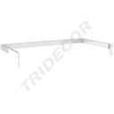 Barra Forma U Blanco Para Cremallera 59.5X30 Cm