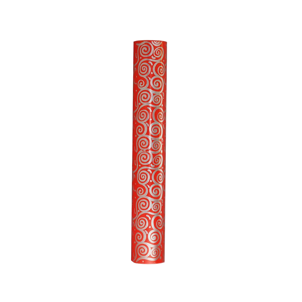 大号红色礼品纸银色纹路Papel Regalo Rojo Detalles Plata 62cm