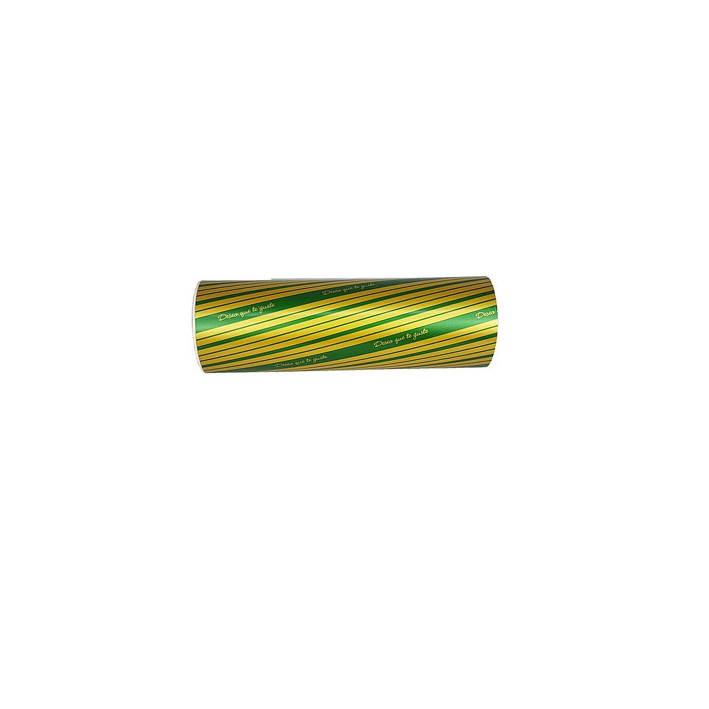 Espero que te guste el papel de regalo verde y dorado de 31cm
