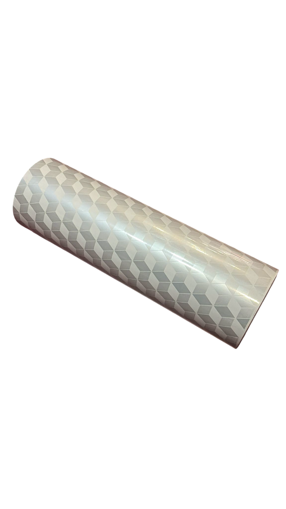 Gift Wrapping Paper Fuchsia Background Silver Motifs 31cm