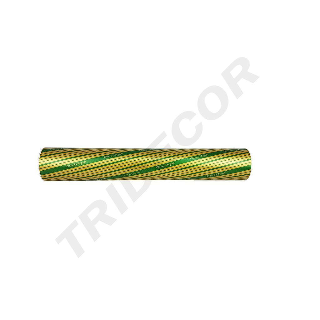 Wish You Like Green and Gold Gift Wrapping Paper 62cm