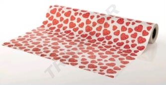 Papel de Regalo Con Corazones Rojos 62 cm 4 kg