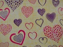 Geschenkpapier mit breiten Streifen Farbe Silber und Fuchsia 31cm