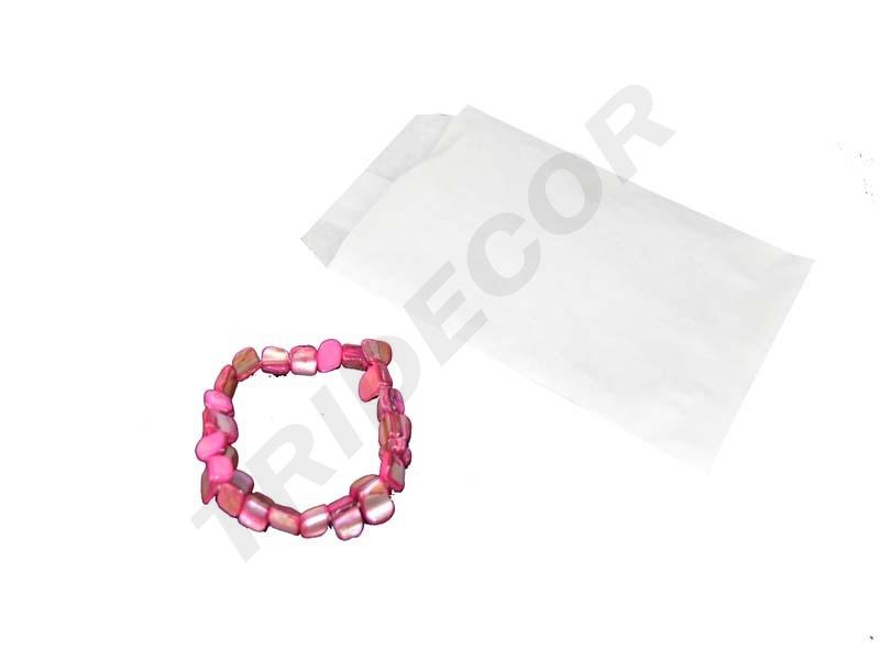 Plic din hârtie de celuloză albă 9X16cm 100 de unități/pachet