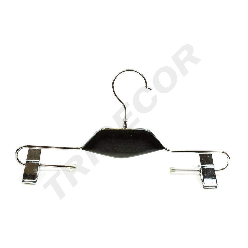 Cintre en métal avec pinces couleur noir Prix unitaire