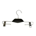 Perchas Con Pinzas Metálicas, Cuello Negro