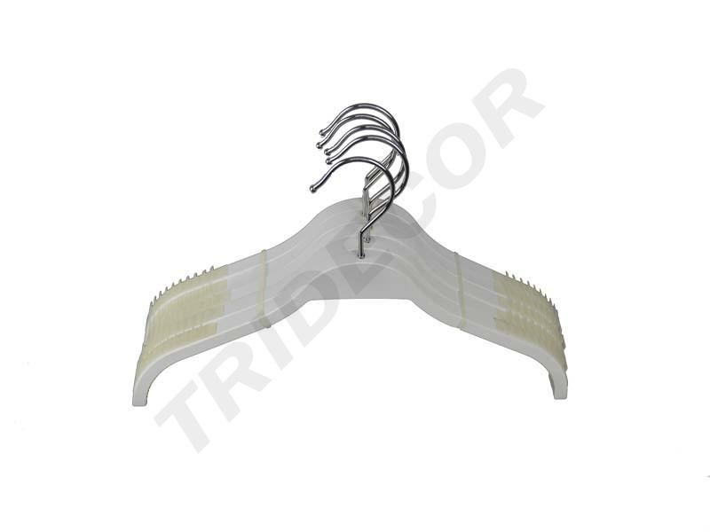 胶合木无杆白色亮光衣架Percha Infantil Blanco Brillo 33cm100/caja