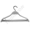 White Wooden Hanger with Bar 43cm 5 units